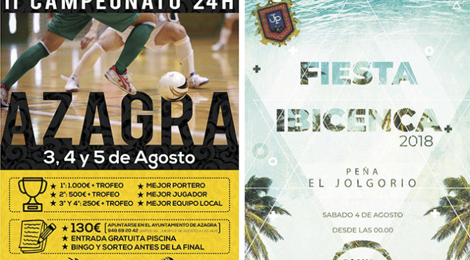 Fiesta Ibicenca y futbol este fin de semana en Azagra