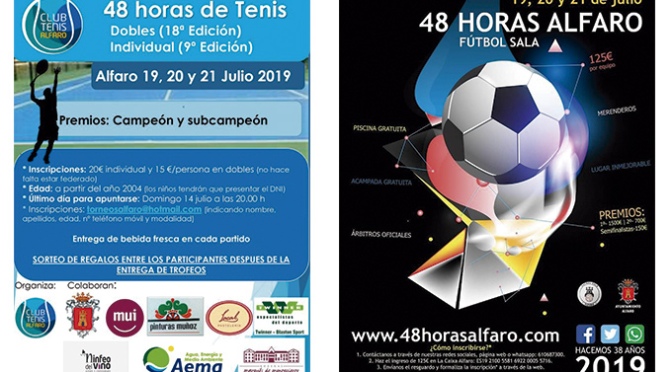 48 horas de Tenis y Futbol Sala en Alfaro este fin de semana