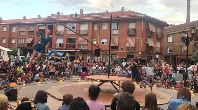 El festival de circo de Navarra, llegó ayer a San Adrián