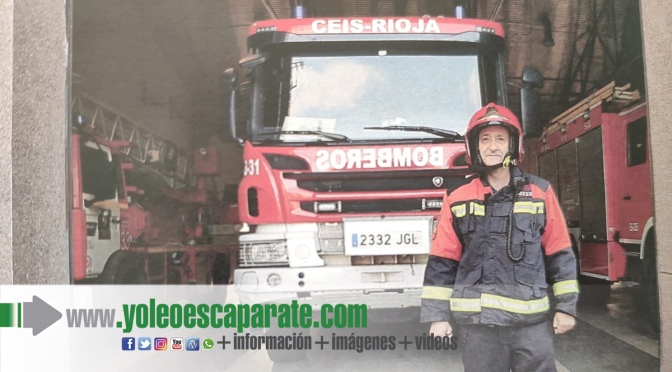 Jubilación del calagurritano Javier Alfaro, sargento de bomberos de La Rioja Baja