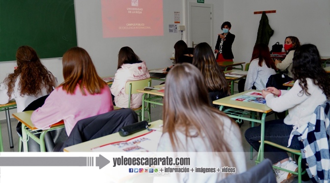 Sesiones informativas de la Universidad de La Rioja en el IES Marco Fabio Quintiliano y el Centro de Formación Profesional La Planilla